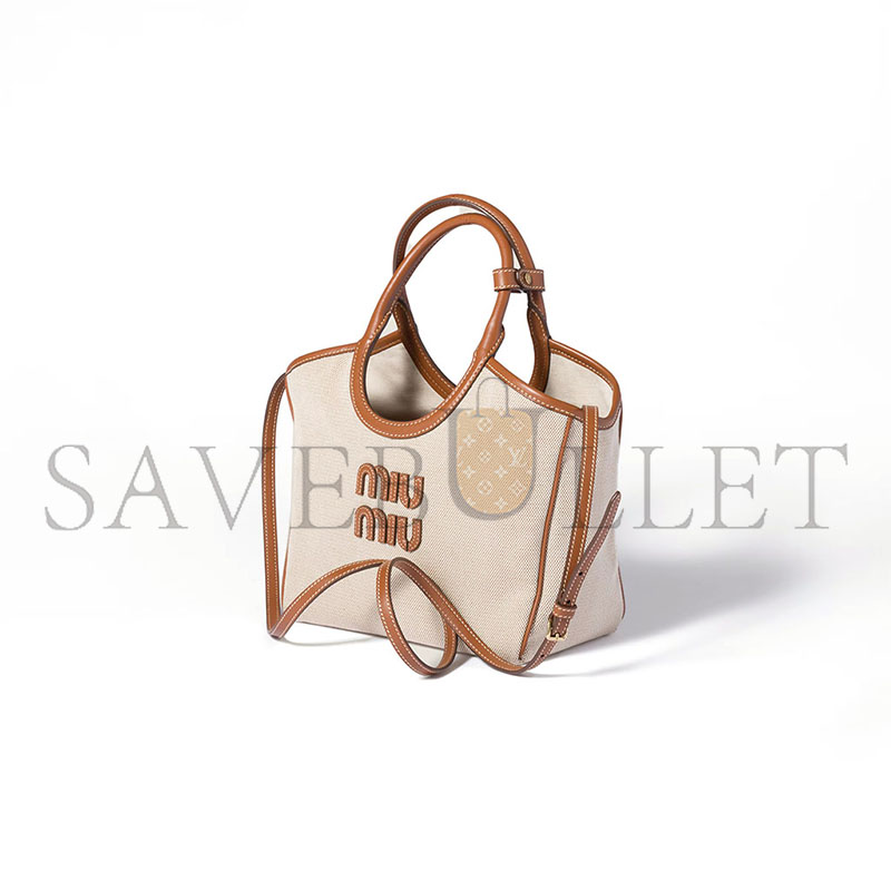 MIU MIU IVY CANVAS BAG 5BA284 (23.5*22*12cm)